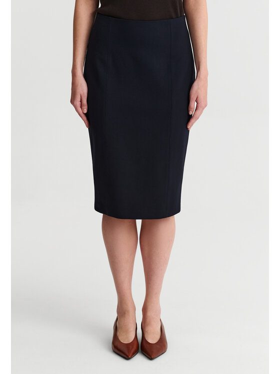 TATUUM TATUUM Spódnica midi BONARI Granatowy Close Fit