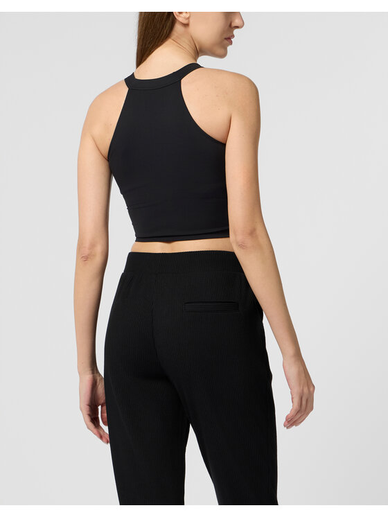 Plein Sport Plein Sport Tank top 29192 Czarny Skin Tight Fit