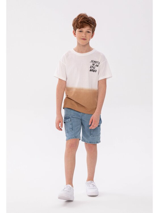 minoti minoti T-Shirt horizon 5 Biały Regular Fit