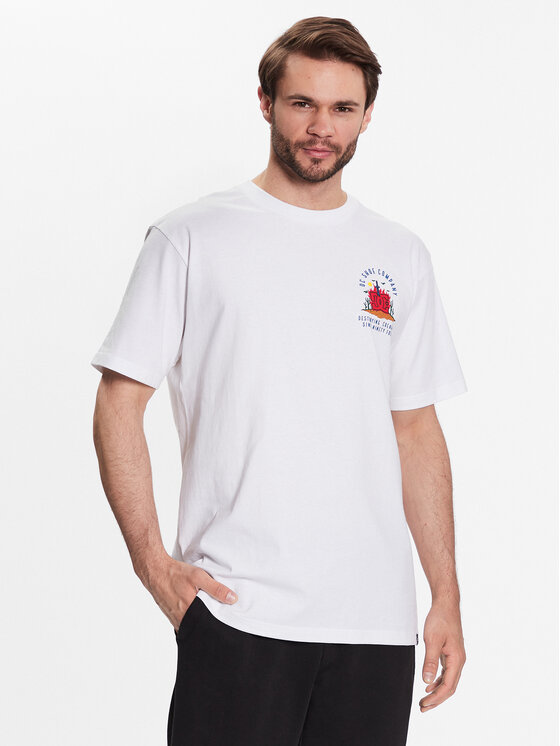DC DC T-särk Stuck On You ADYZT05245 Valge Relaxed Fit