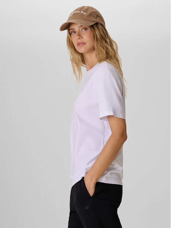 4F 4F T-Shirt OUTLAND Bílá Loose Fit