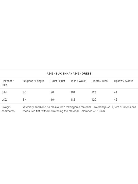 Awama Awama Sukienka letnia A648 Niebieski Basic Fit