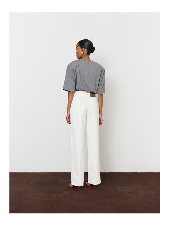 La Mania La Mania Jeansy EDGY Écru Classic Fit