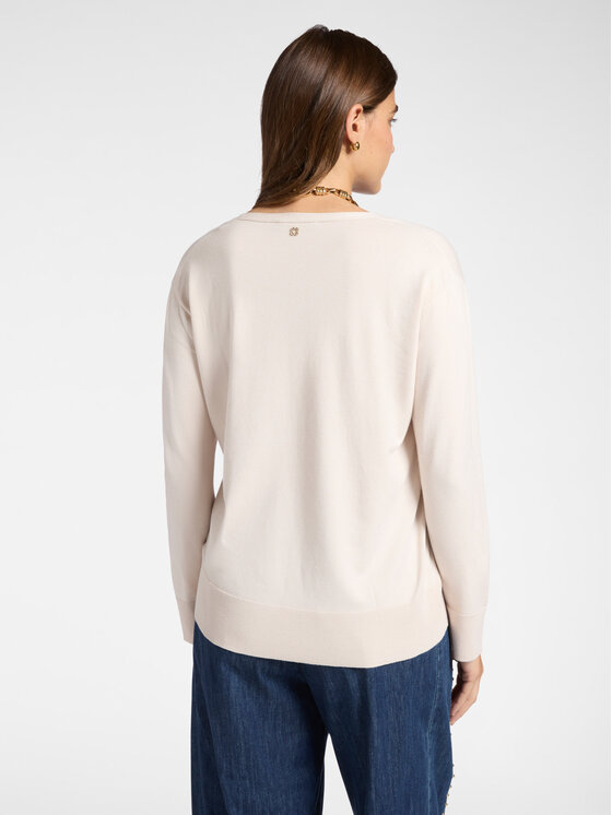 Elena Mirò Elena Mirò Maglione M067Z300541N002 Bianco Regular Fit