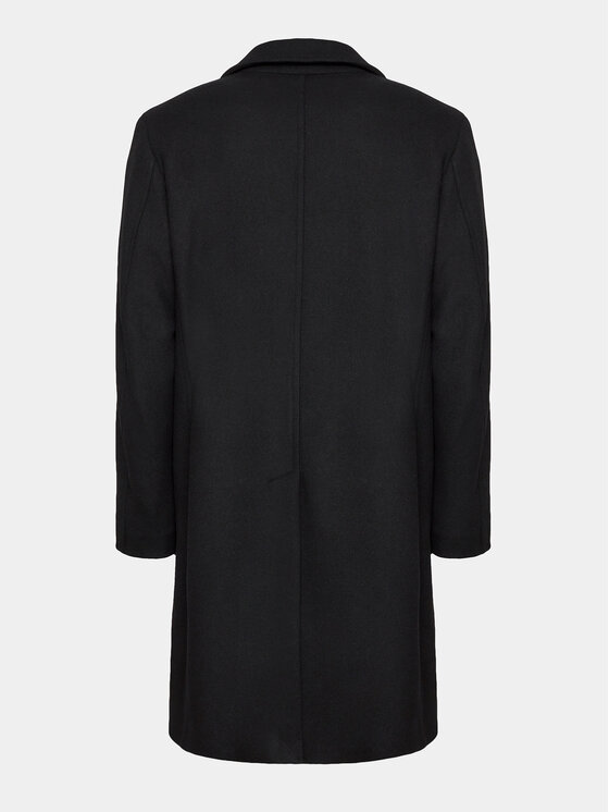 Sisley Sisley Преходно палто 2VKFSN025 Черен Regular Fit