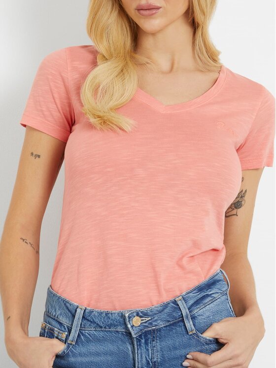 Guess Guess T-Shirt 162083 Ροζ Classic Fit
