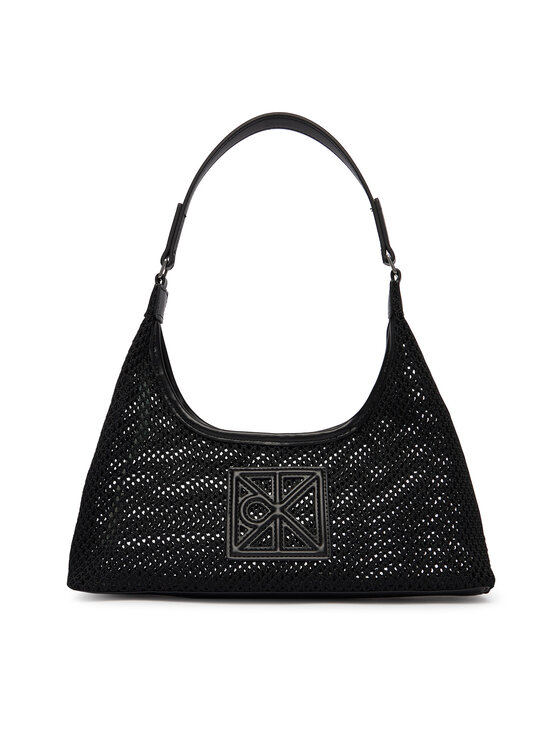 Calvin Klein Calvin Klein Geantă Emblem Mesh Shoulder Bag LV04F3381G Negru
