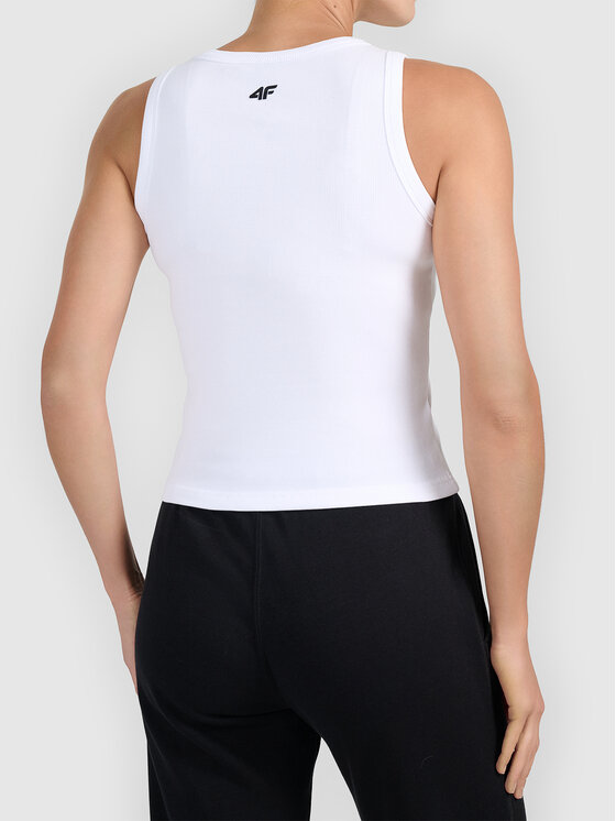 4F 4F T-Shirt 4FWMM00TSLEF299-10S Biały Active Fit