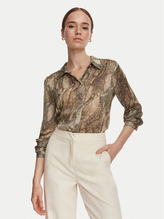 Guess Guess Marškiniai W6YH68 W3212 Žalia Regular Fit