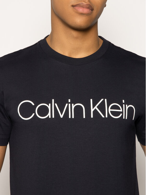 Calvin Klein Calvin Klein T-Shirt Logo K10K104063 Granatowy Regular Fit
