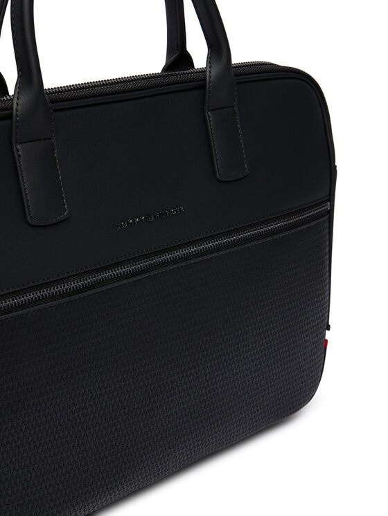 Tommy Hilfiger Tommy Hilfiger Чанта за лаптоп Th Woven Computer Bag AM0AM14094 Черен