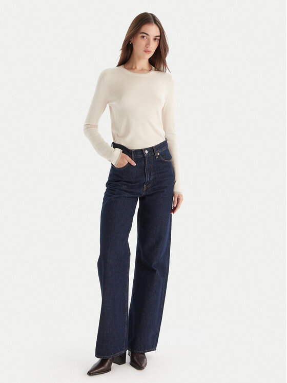 Liu Jo Liu Jo Pullover MF5226 MS49I Écru Regular Fit