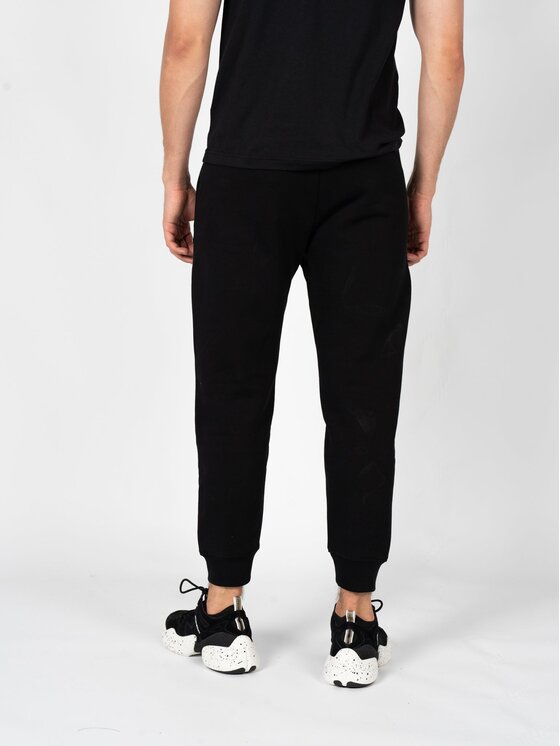 Les Hommes Les Hommes Kalhoty z materiálu LBH4003700U Černá Slim Fit