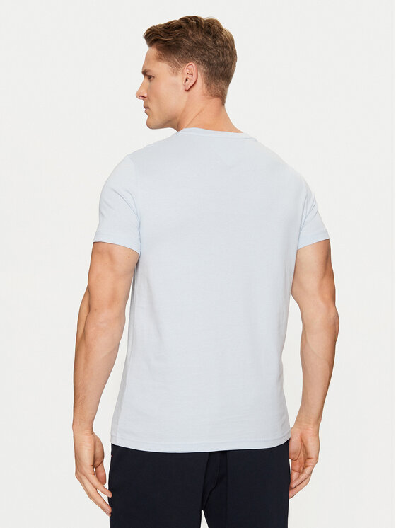 Tommy Hilfiger Tommy Hilfiger Тишърт Tommy Logo MW0MW11797 Светлосин Slim Fit