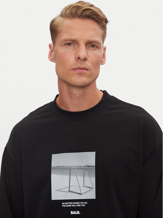 BALR. BALR. Pikkade varrukatega T-särk B1111.1061.102 Must Regular Fit