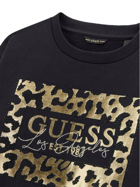 Guess Guess Mikina J5BQ00 KAV34 Čierna Regular Fit