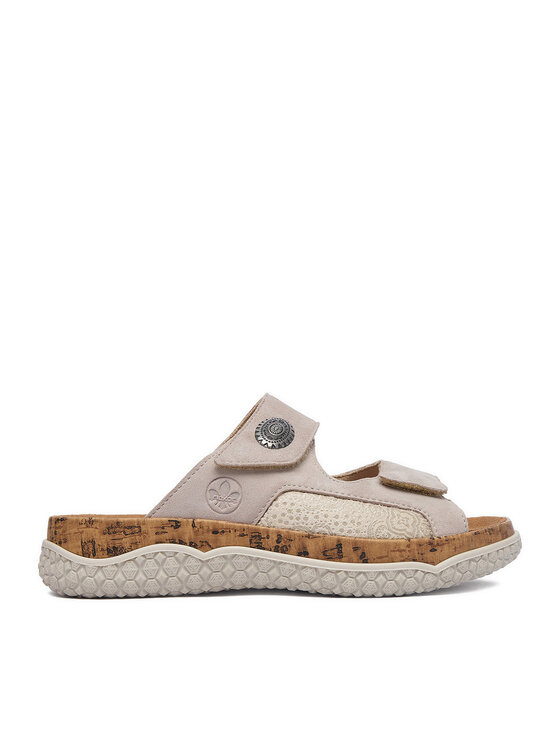 Rieker Rieker Pantoletten CEO-V0302-60 Beige