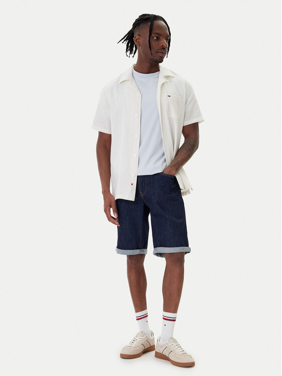 Tommy Jeans Tommy Jeans Džinsiniai šortai Ronnie DM0DM23067 Tamsiai mėlyna Regular Fit