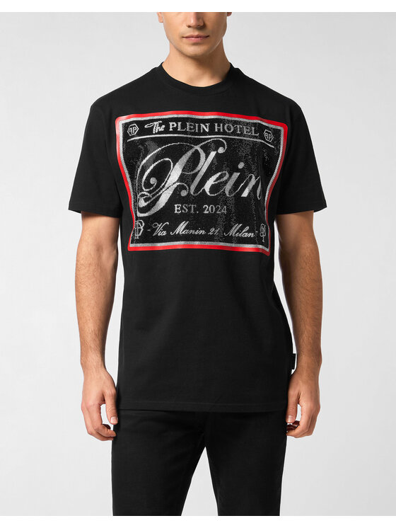 PHILIPP PLEIN PHILIPP PLEIN T-Shirt 27099 Czarny Regular Fit