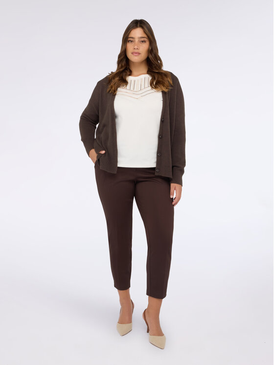 Fiorella Rubino Fiorella Rubino Bluzka G03AL008871N011 Biały Regular Fit