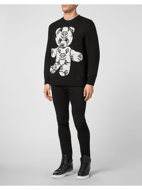 PHILIPP PLEIN PHILIPP PLEIN S dlhými rukávmi 673 Čierna Regular Fit