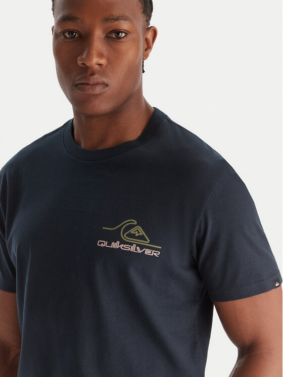 Quiksilver Quiksilver Тишърт Light Waves SS EQYZT08175 Тъмносин Comfort Fit