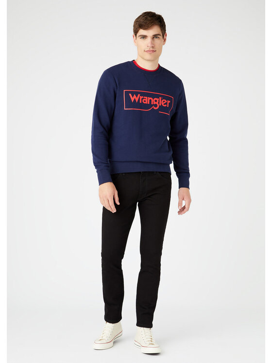 Wrangler Wrangler Felpa FRAME LOGO Blu Regular Fit