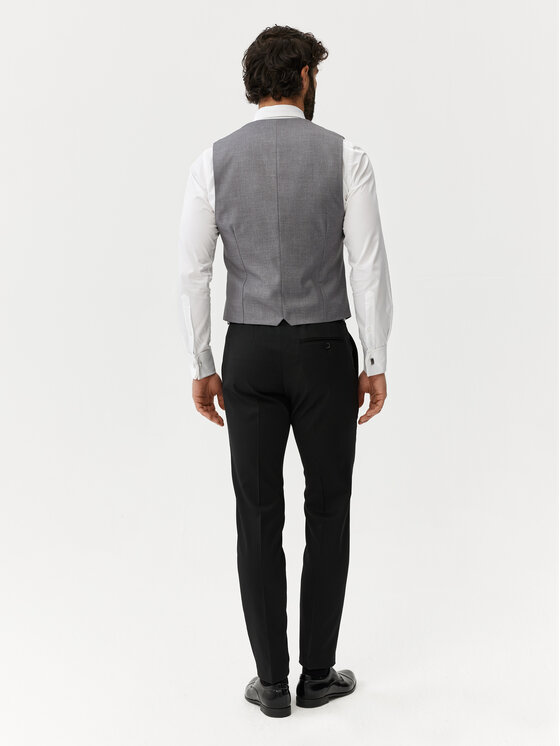 Evenemen Evenemen Kamizelka garniturowa Boston Szary Slim Fit
