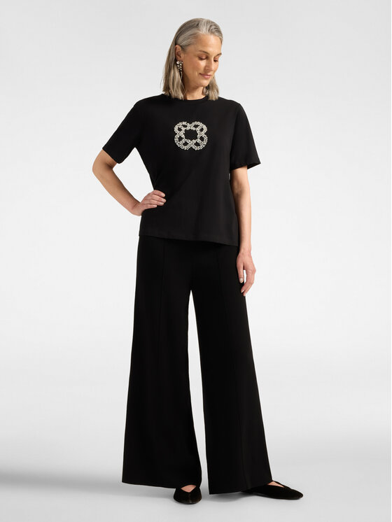 Elena Mirò Elena Mirò T-shirt G043Z000693N033 Nero Regular Fit