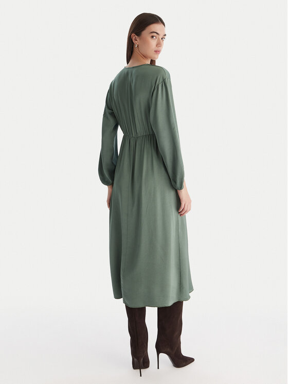 ViCOLO ViCOLO Sukienka koktajlowa TF0250 Zielony Regular Fit