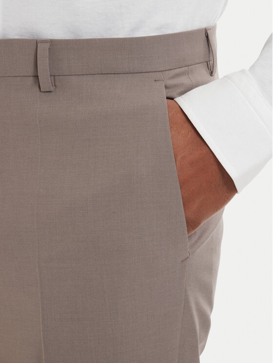 HUGO HUGO Obleka Arti-Hesten 50544524 Svetlo rjava Extra Slim Fit