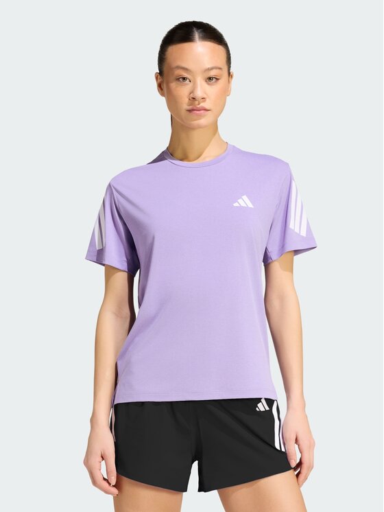adidas adidas Koszulka techniczna 158728 Fioletowy Regular Fit