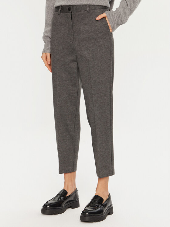 ViCOLO ViCOLO Bavlnené nohavice TS0102 Sivá Regular Fit