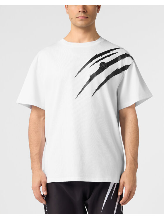 Plein Sport Plein Sport T-Shirt 28355 Biały Regular Fit