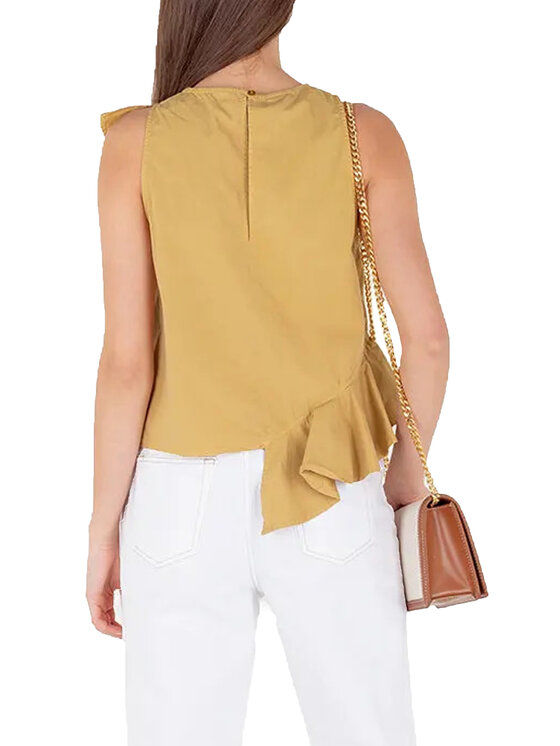 PINKO PINKO Top q-roa-22420 Żółty Regular Fit