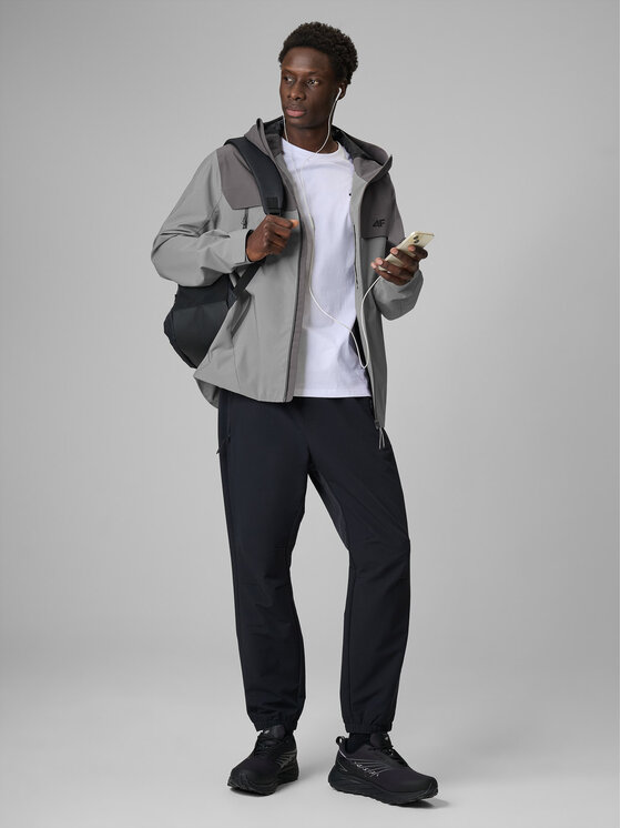 4F 4F Kurtka przejściowa CITY JACKETS Szary jasny Regular Fit