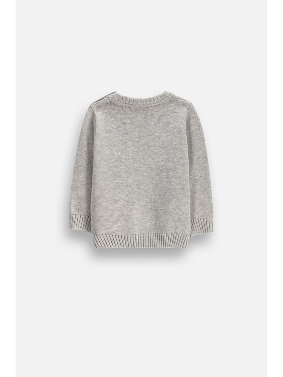 Coccodrillo Coccodrillo Sweter ZC6172101FBN-019 Szary Regular Fit