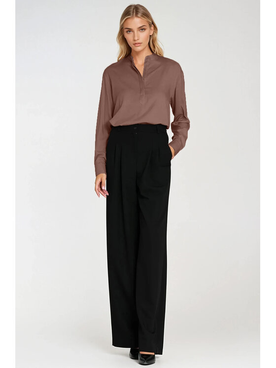 NIFE NIFE Halenka B194 Hnědá Oversize