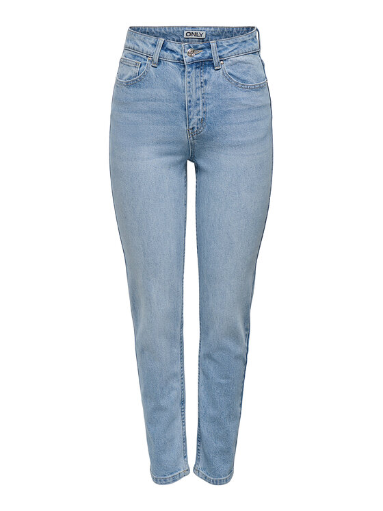 ONLY ONLY Džinsai Emily 15361608 Mėlyna Straight Fit
