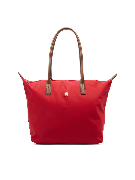 Tommy Hilfiger Kabelka Popette Tote AW0AW17711 Červená