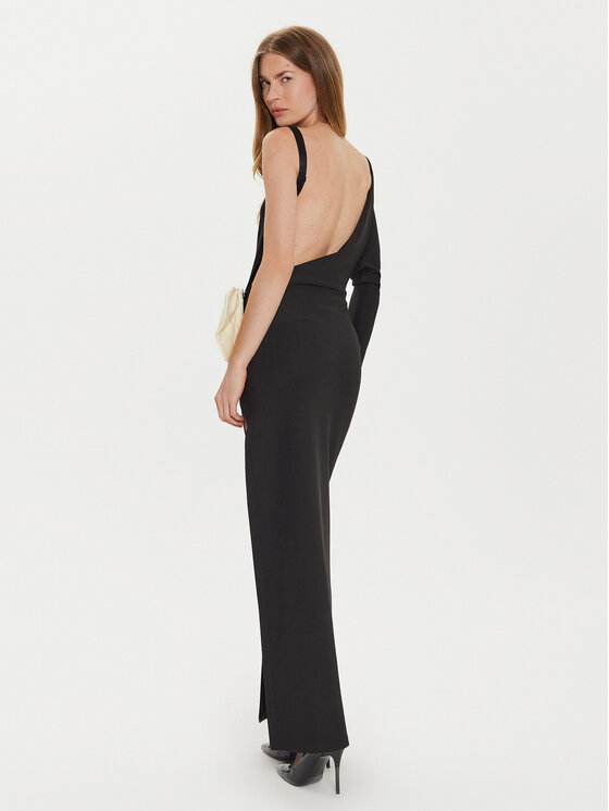Eleh Eleh Õhtune kleit E00307 Must Slim Fit