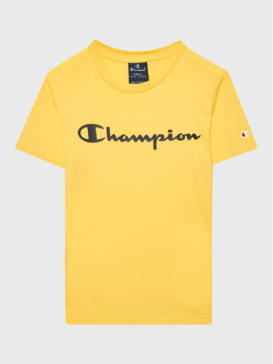 Champion T-shirt 306285 Žuta Regular Fit