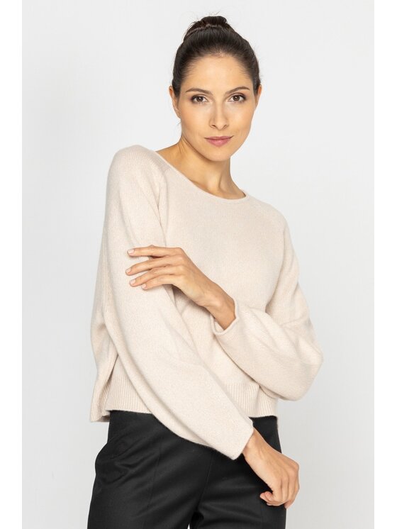 Deni Cler Milano Deni Cler Milano Sweter T-DC-S458-D5-85-13-1 Beżowy Regular Fit