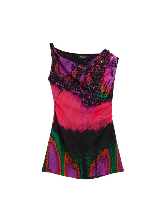 Desigual Desigual Letné šaty Beattl Lacroix 26SWVW59 Farebná Regular Fit