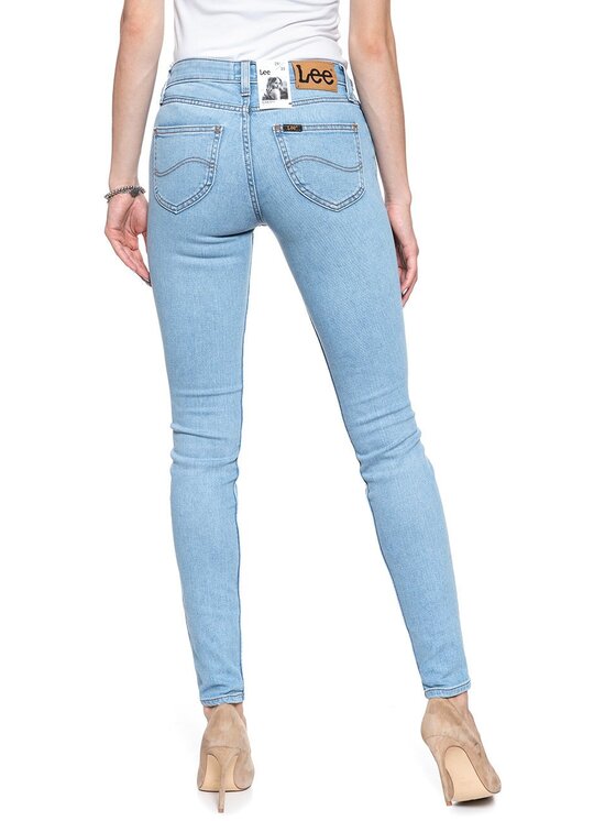 Lee Lee Jeansy SCARLETT Niebieski Skinny Fit
