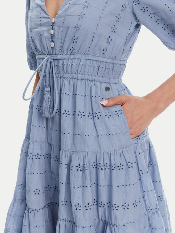 Pepe Jeans Pepe Jeans Φόρεμα καλοκαιρινό Day PL953694 Γαλάζιο Regular Fit