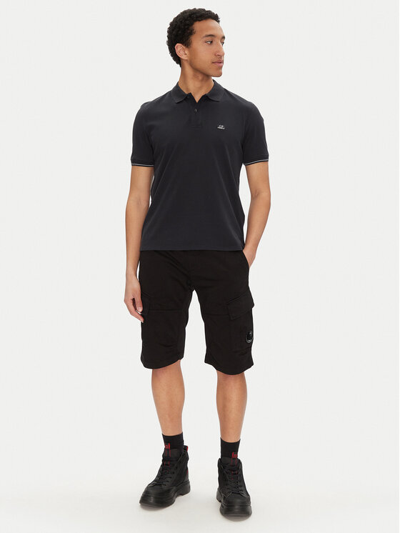 C.P. Company C.P. Company Polo 18CMPL130A006263G Czarny Regular Fit