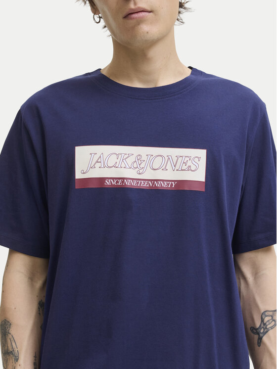 Jack & Jones Jack & Jones Tričko Rinwood 12283628 Modrá Regular Fit