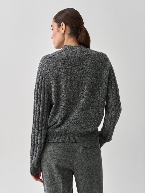 TATUUM TATUUM Sveter RELSON Sivá V-Neck Fit