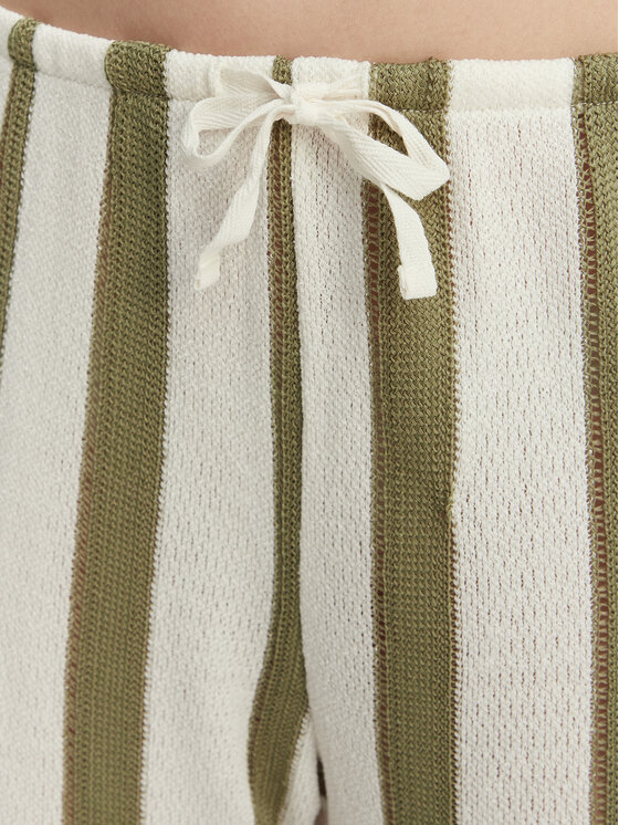 Roxy Roxy Текстилни панталони Nalu Sunset ERJX603504 Бял Regular Fit